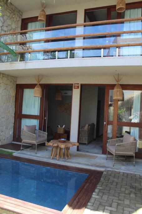 Casa De Luxo Na Praia Do Patacho - Cond. Azulu, Casa 04 Villa Porto de Pedras Exterior photo